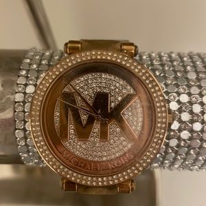 Rose gold Michael kors watch